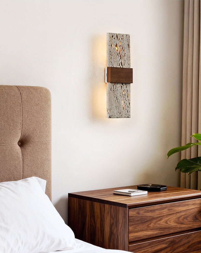 Lucen travertin wandlamp