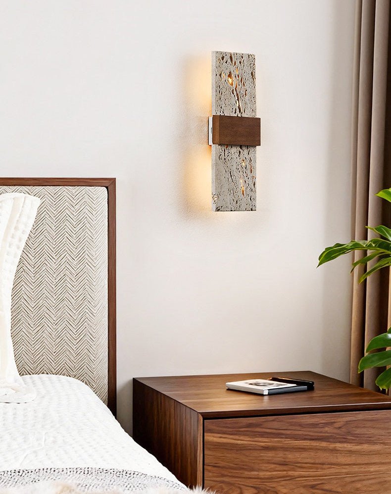 Lucen travertin wandlamp