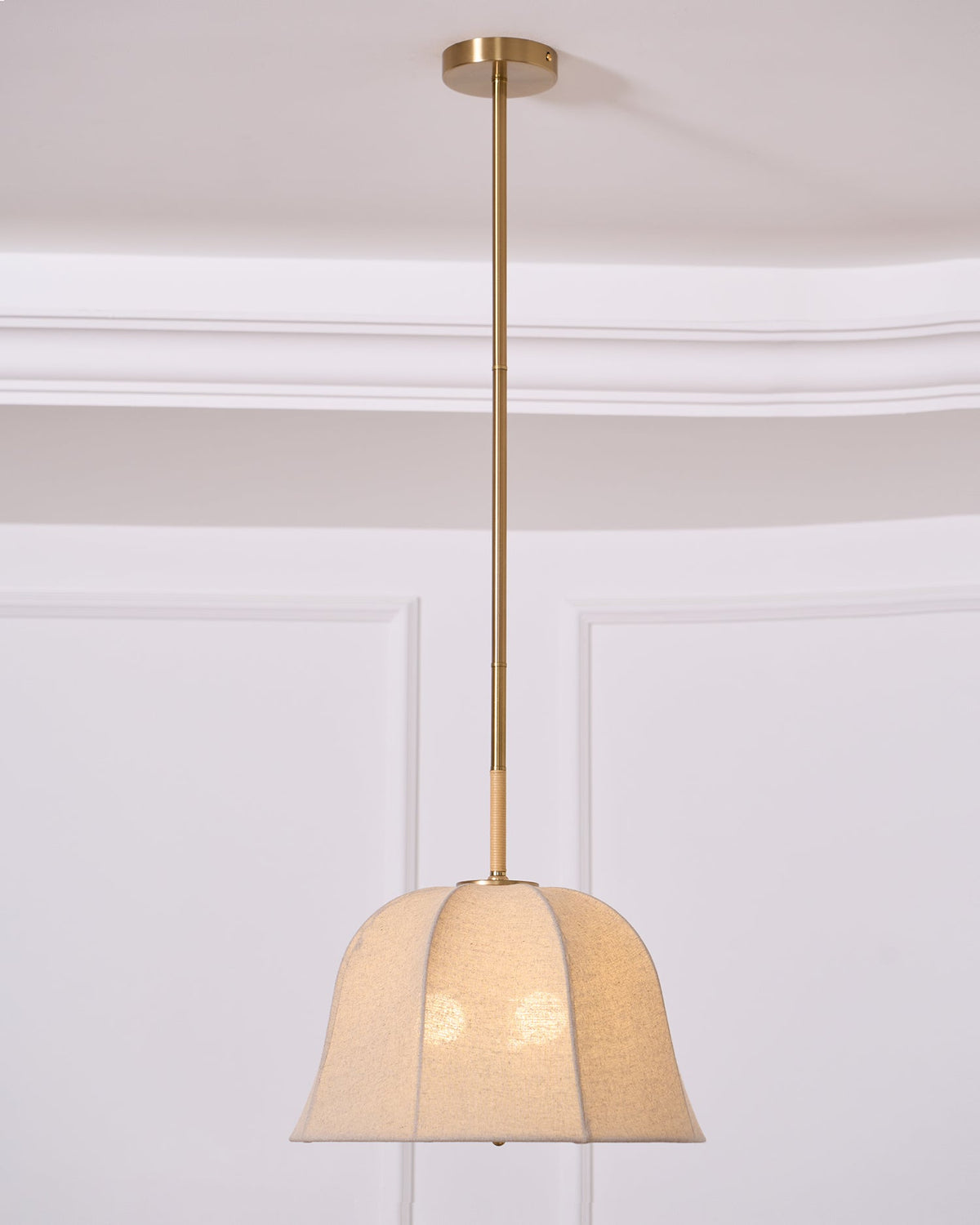 Fioalielle Vintage hanglamp van Linnen in Beige
