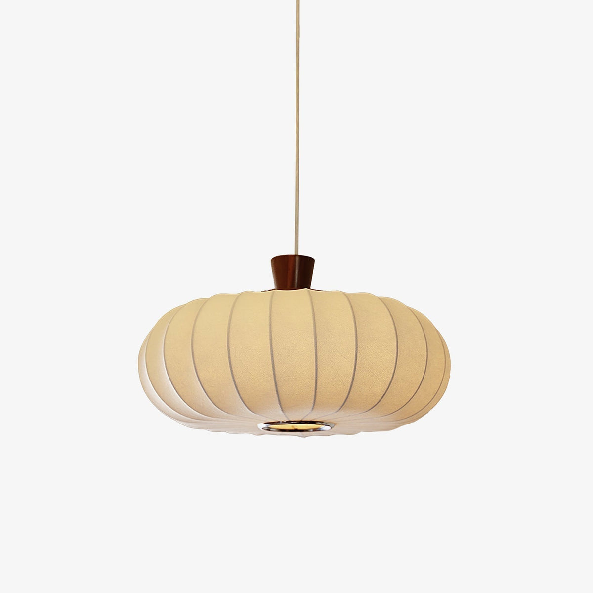 Aldeelia hanglamp van zijden hout in retrostijl