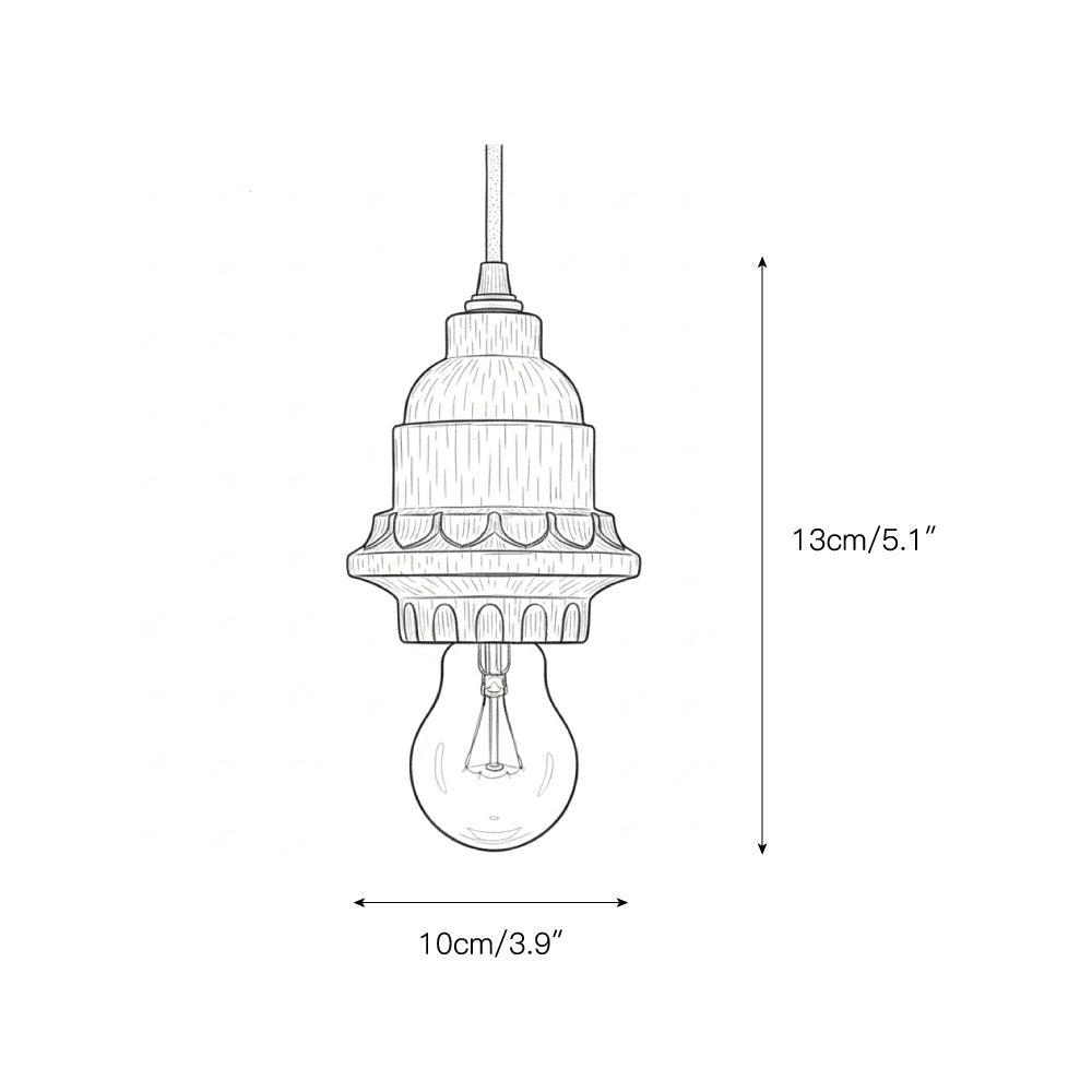 Silvares houten hanglamp