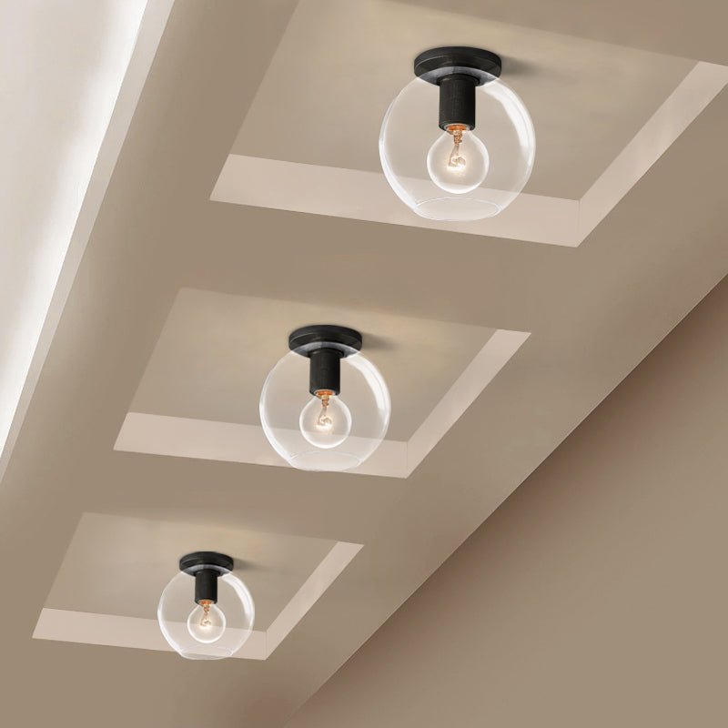 Elthyn plafondlamp conische kap glas messing minimalistisch industrieel