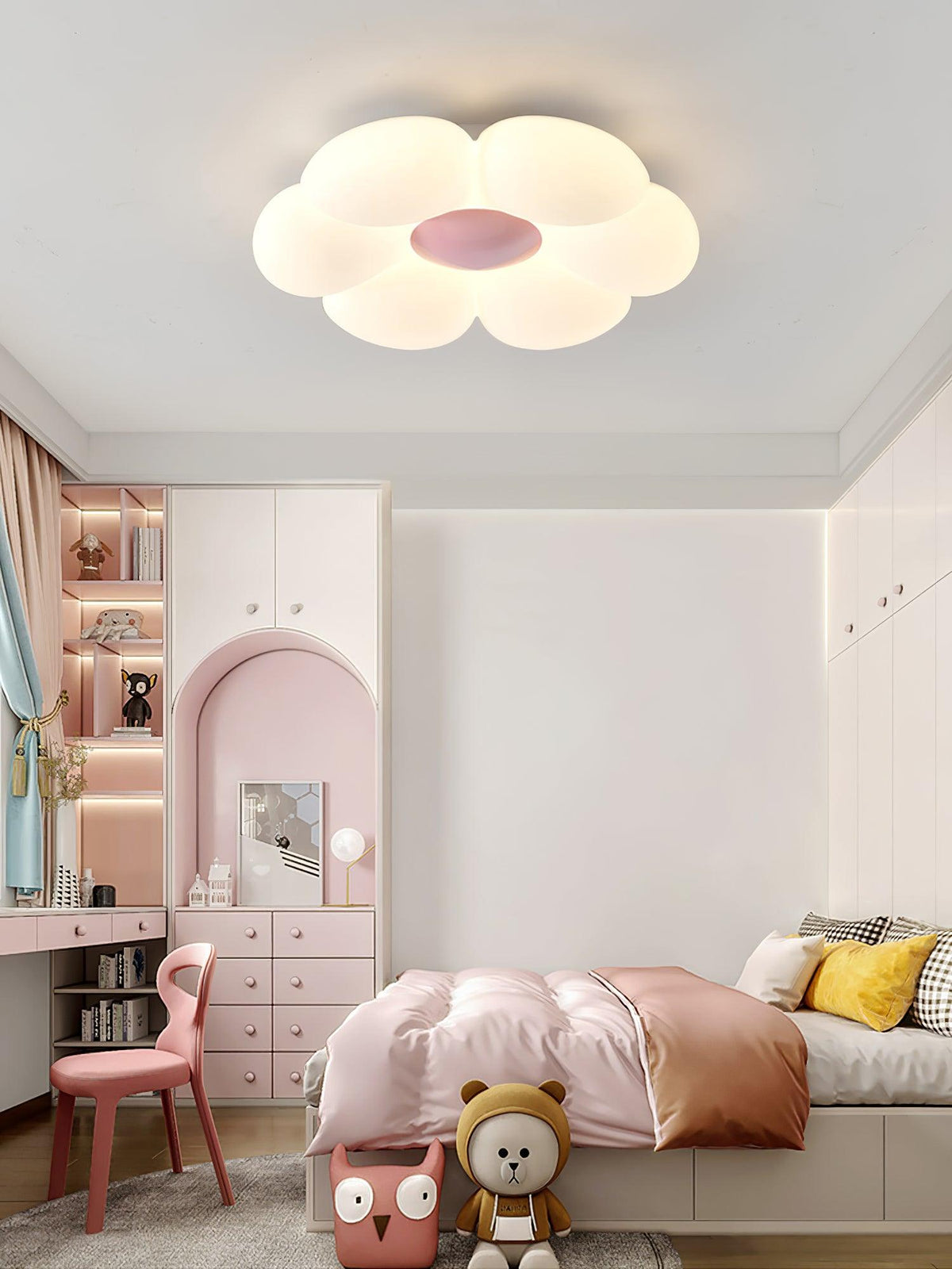 Liorinella plafondlamp Six-Leaf Flower voor kinderkamer