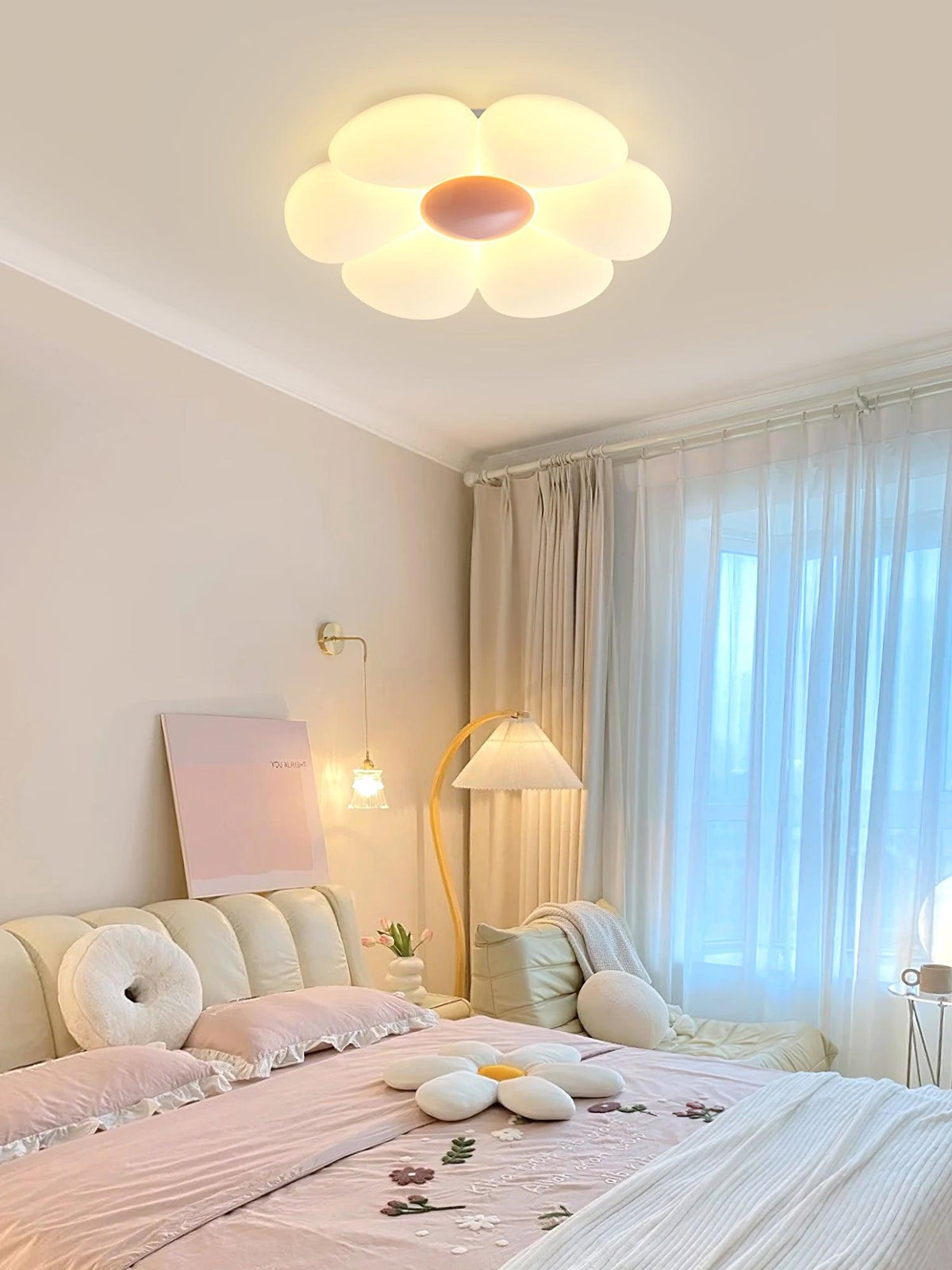 Liorinella plafondlamp Six-Leaf Flower voor kinderkamer
