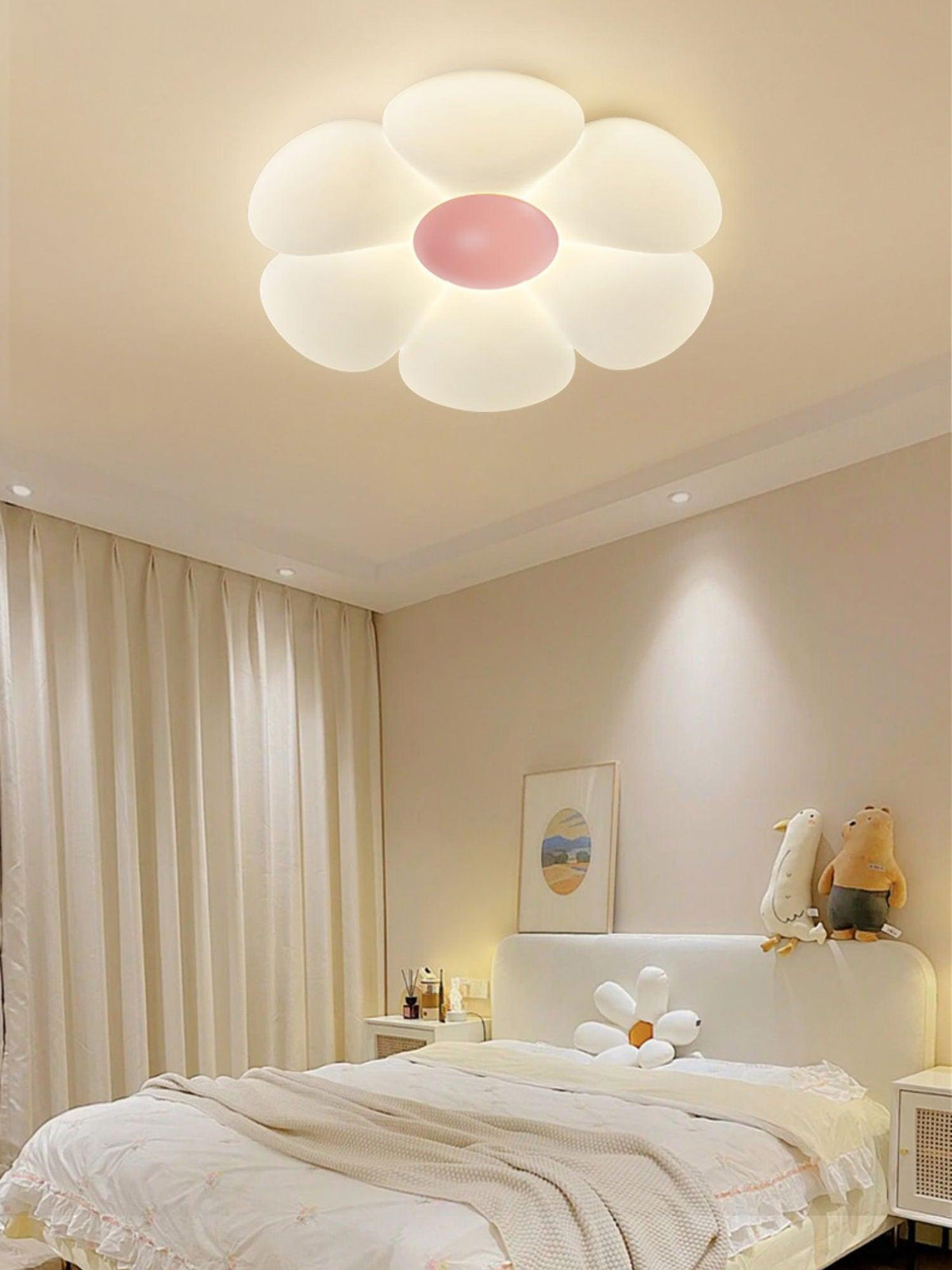 Liorinella plafondlamp Six-Leaf Flower voor kinderkamer