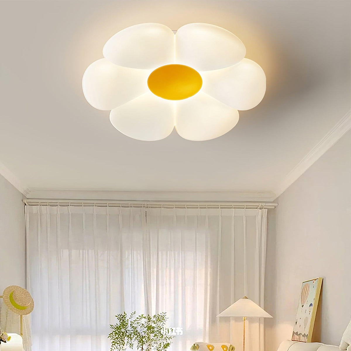 Liorinella plafondlamp Six-Leaf Flower voor kinderkamer