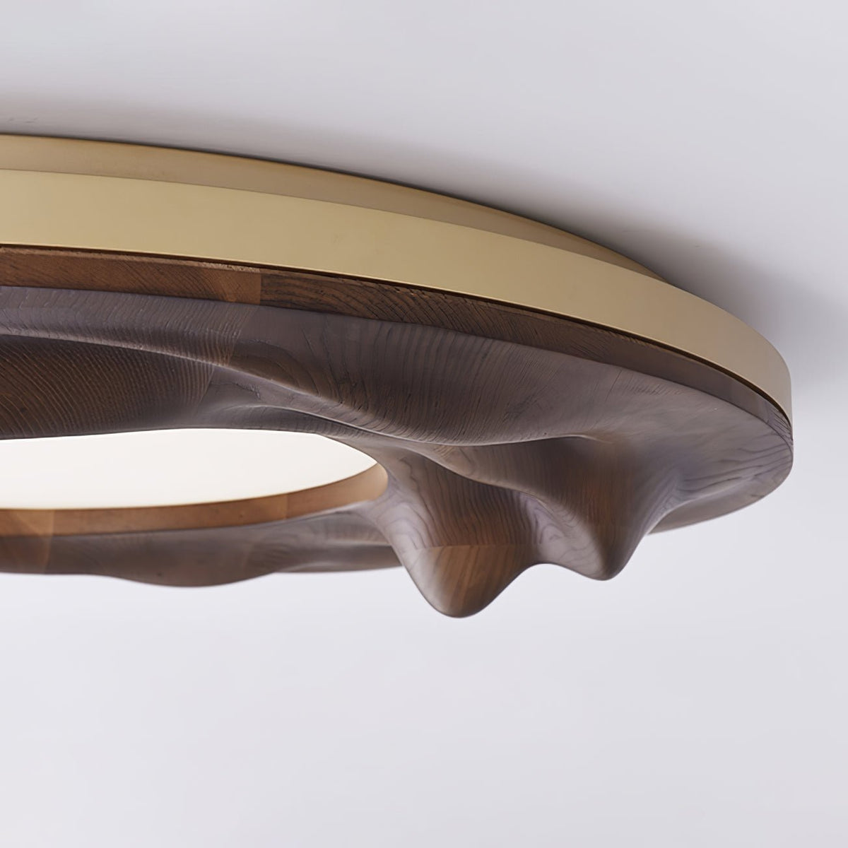 Rinarena plafondlamp houten lijst organisch minimalistisch