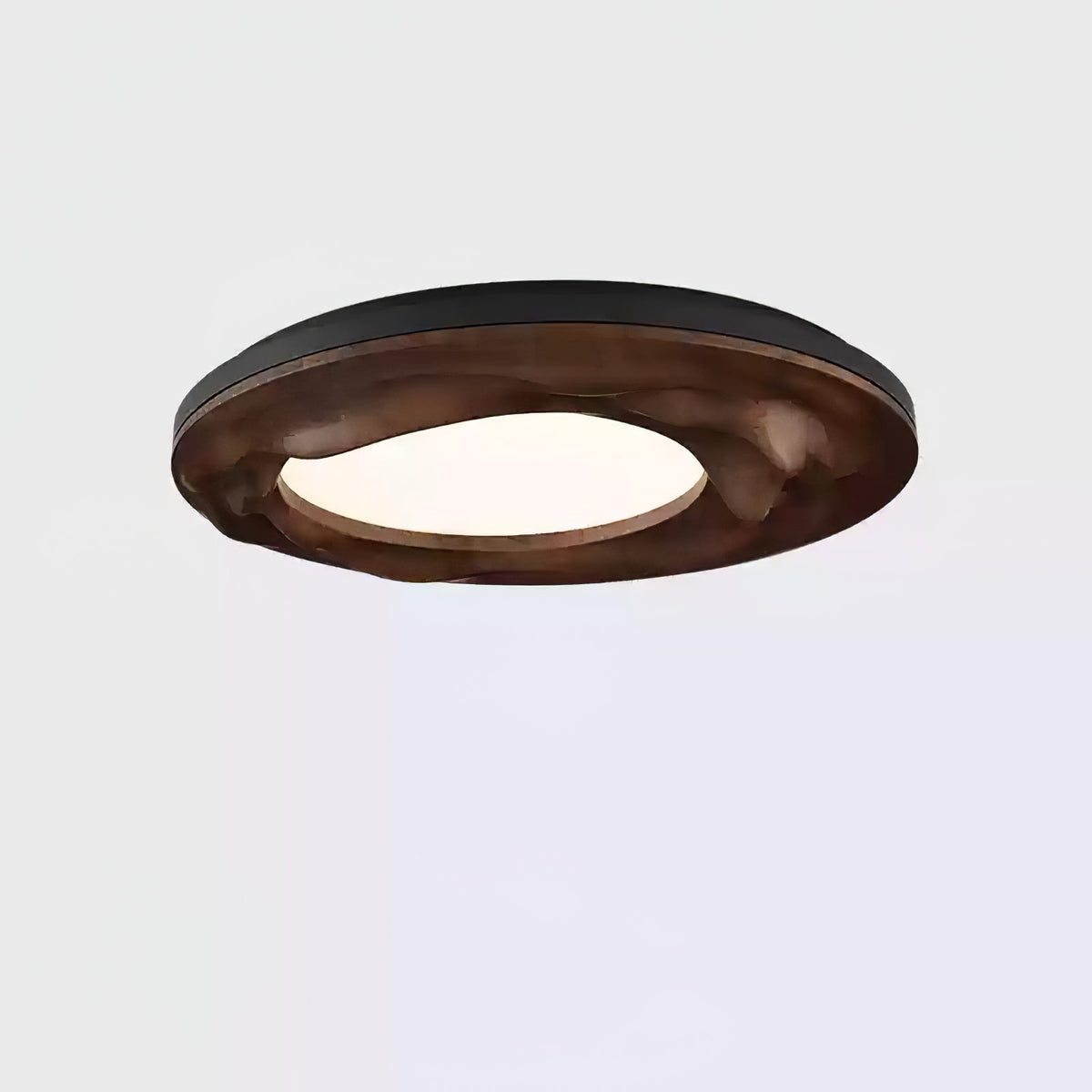 Rinarena plafondlamp houten lijst organisch minimalistisch