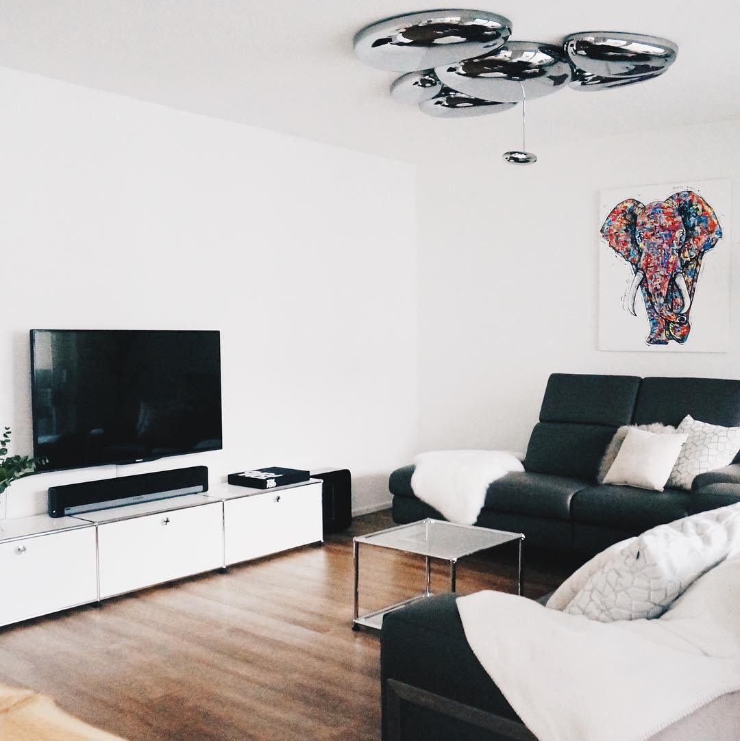 Vostix Plafondlamp Chroom Kiezelvorm modern