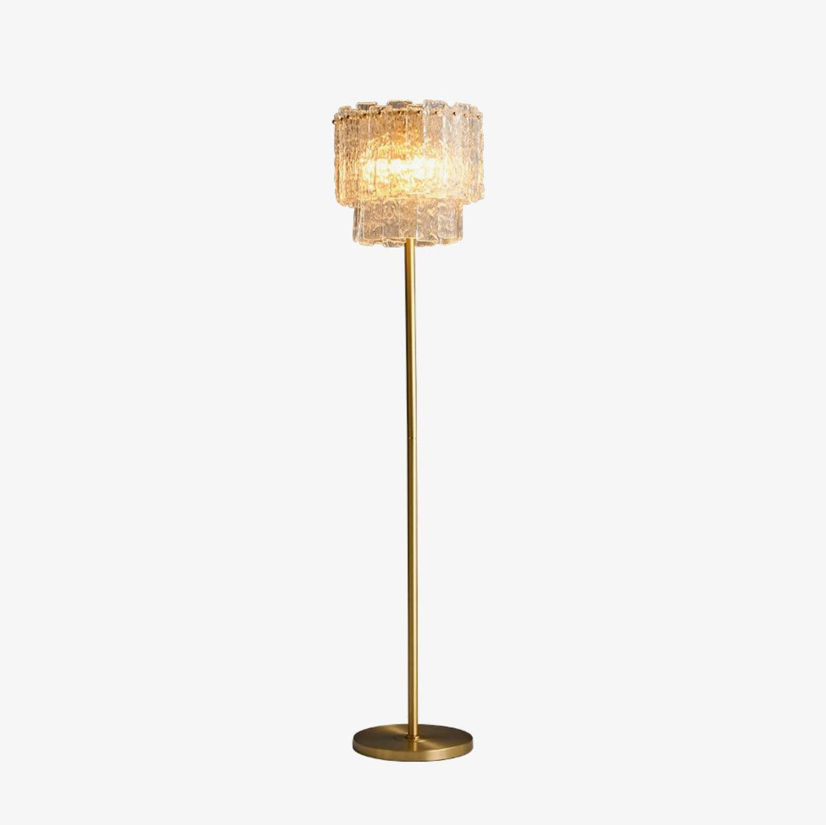 Velaette luxe glas vloerlamp
