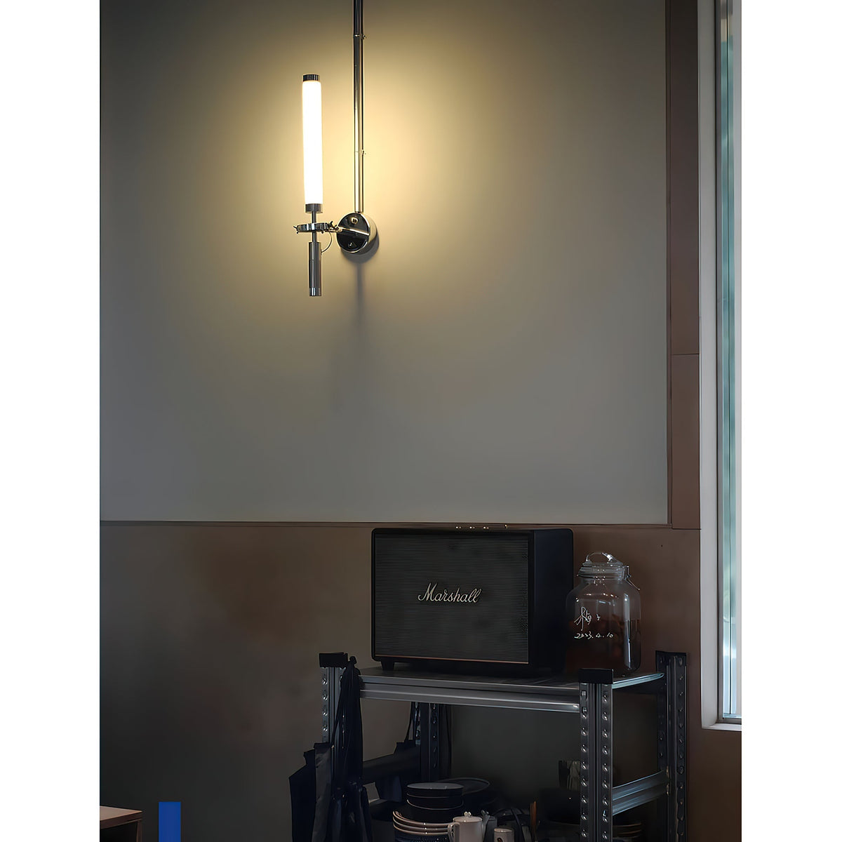 Velerelle wandlamp chroom modern woonkamer | Cielum