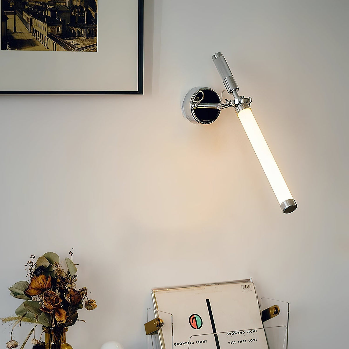 Velerelle wandlamp chroom modern woonkamer | Cielum