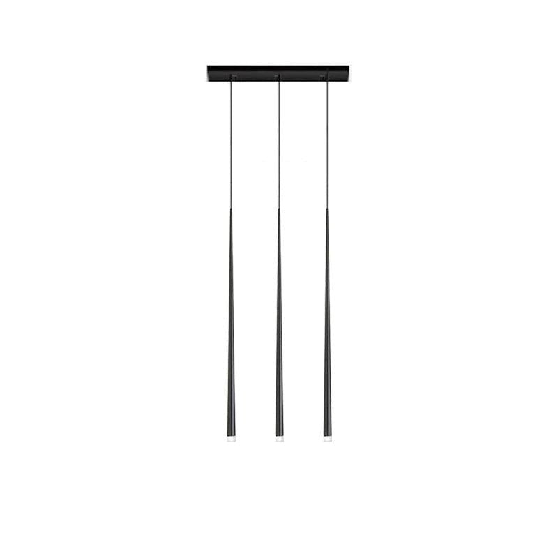 Reveno Kroonluchter Slender Cone Lineair Zwart Minimalistisch