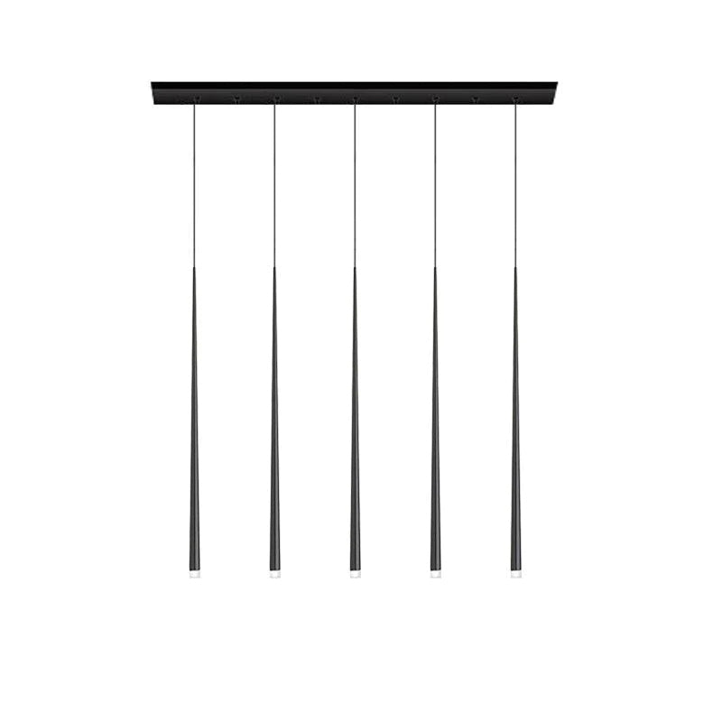 Reveno Kroonluchter Slender Cone Lineair Zwart Minimalistisch