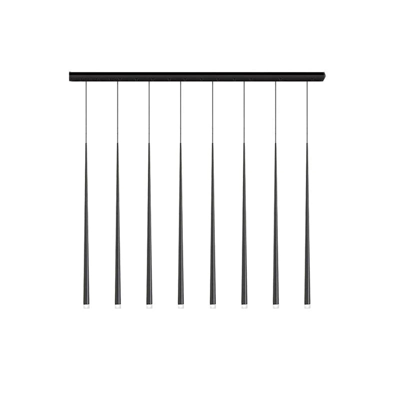 Reveno Kroonluchter Slender Cone Lineair Zwart Minimalistisch