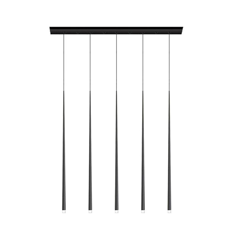 Reveno Kroonluchter Slender Cone Lineair Zwart Minimalistisch