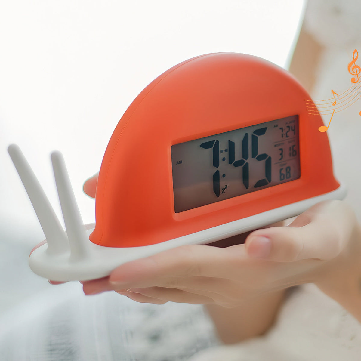 Ciriraya Slak Alarmklok Nachtlamp (ingebouwde batterij)
