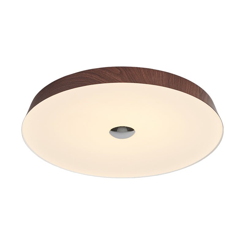 Ceshaora Moderne plafondlamp met minimalistisch walnoot houtkorrel