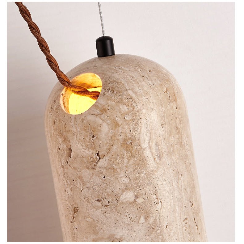 Talv elegante hanglamp van geel travertin