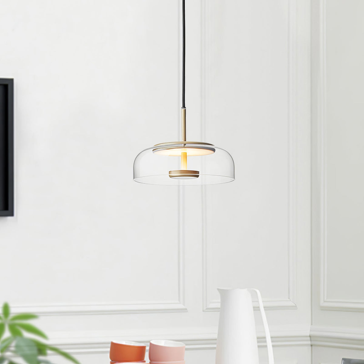 Liorenia hanglamp transparant glas strak
