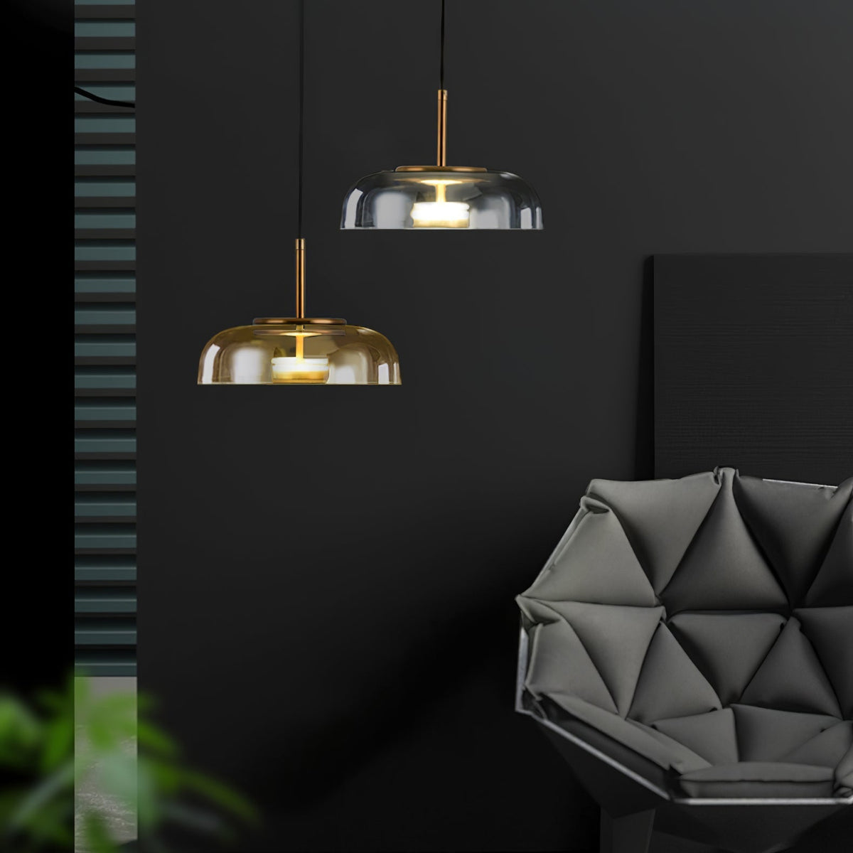 Liorenia hanglamp transparant glas strak