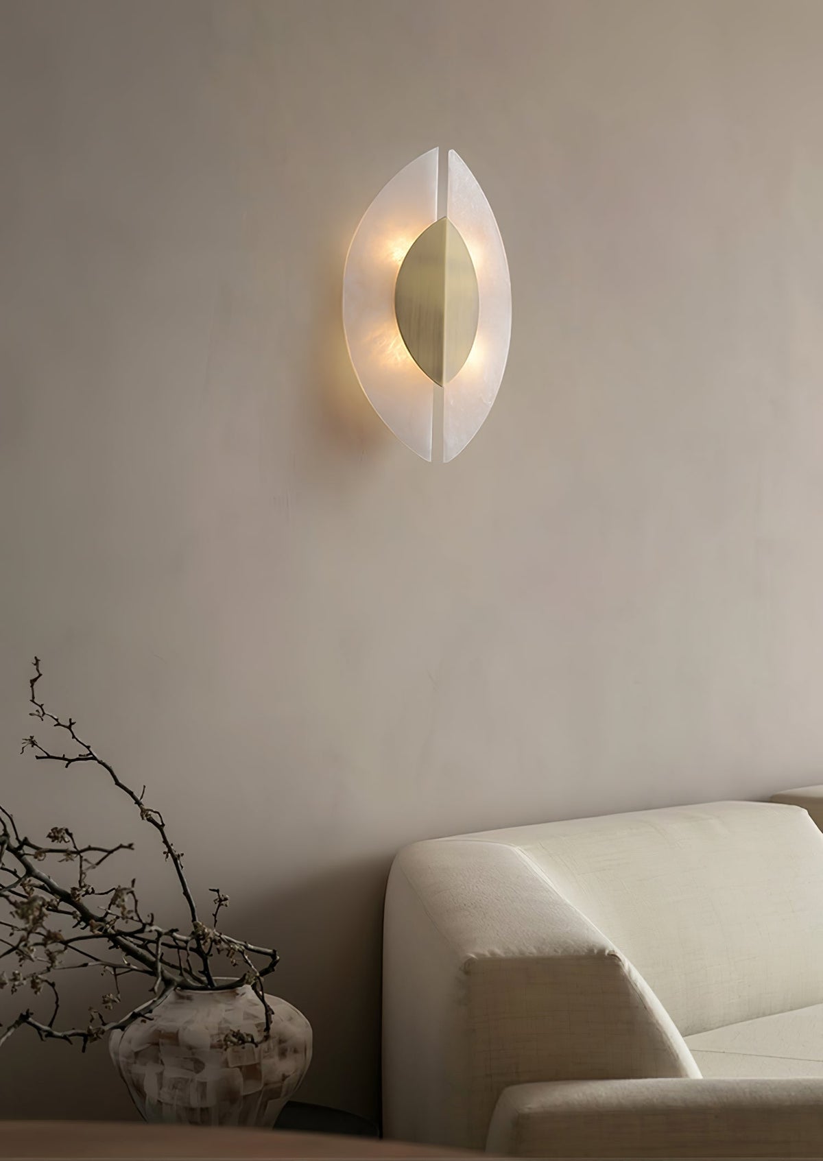 Avenanise albasten wandlamp