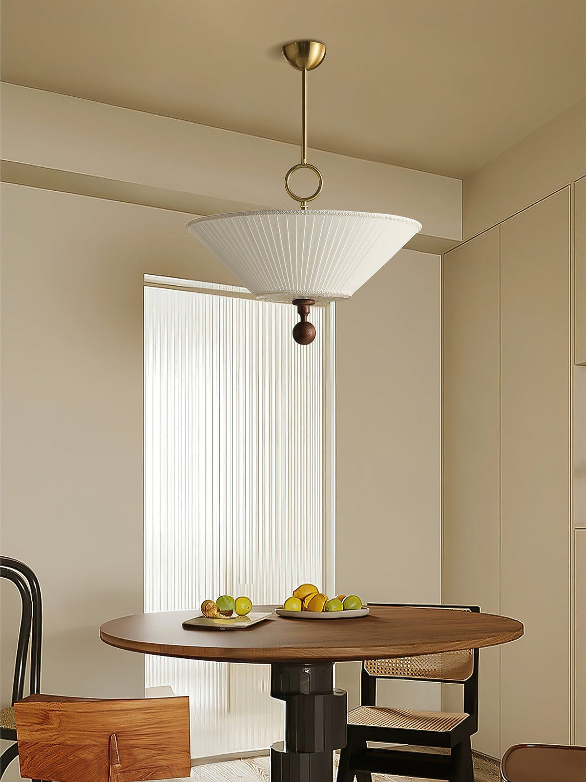 Maltik hanglamp met plooien