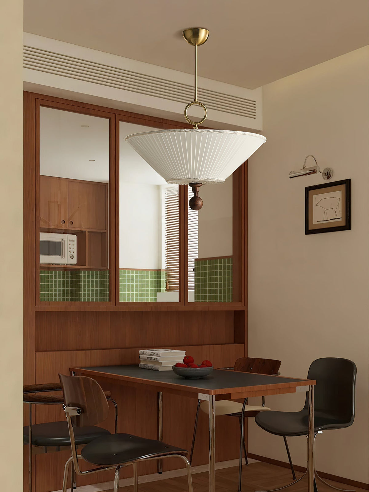 Maltik hanglamp met plooien