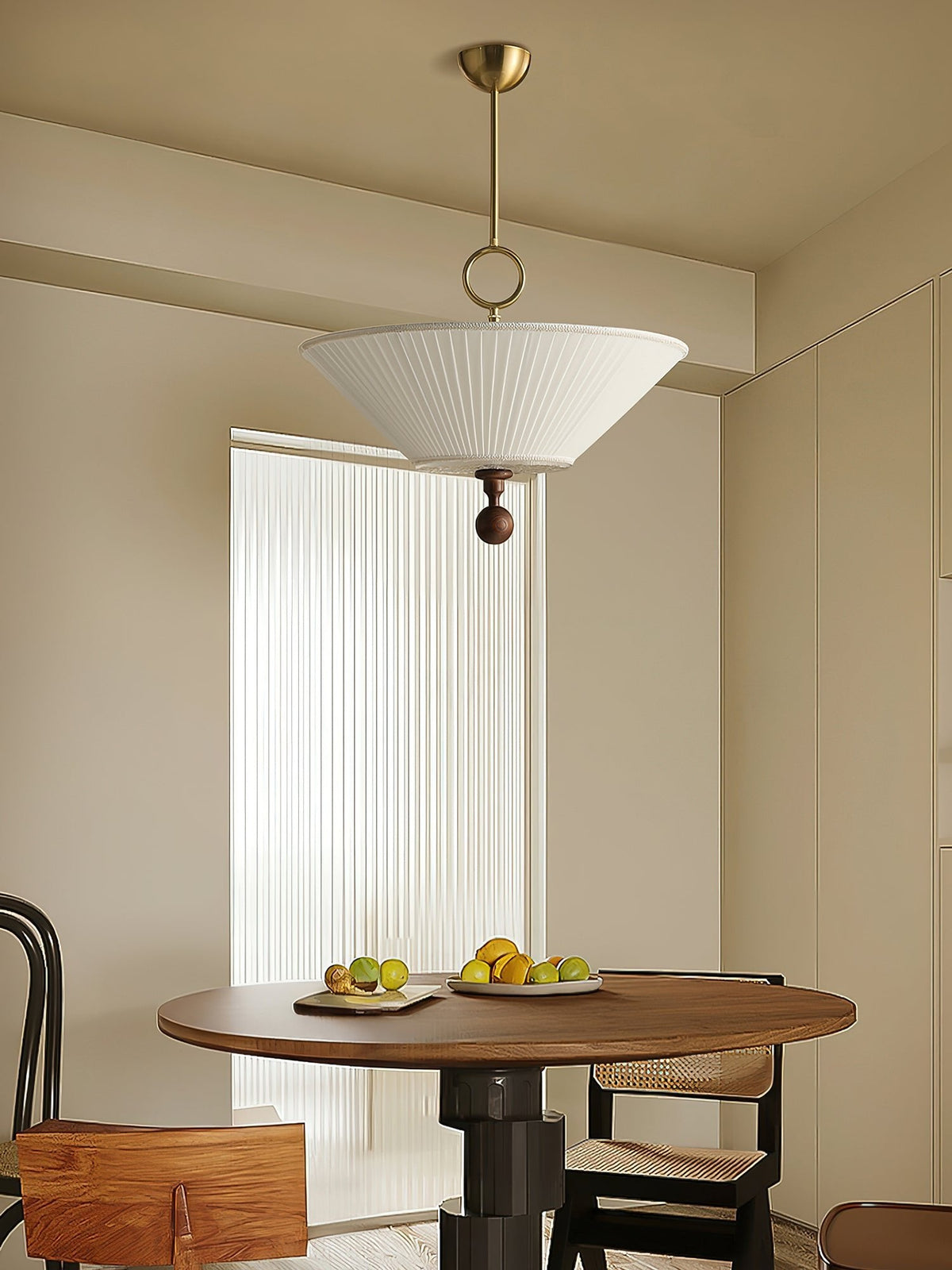 Maltik hanglamp met plooien