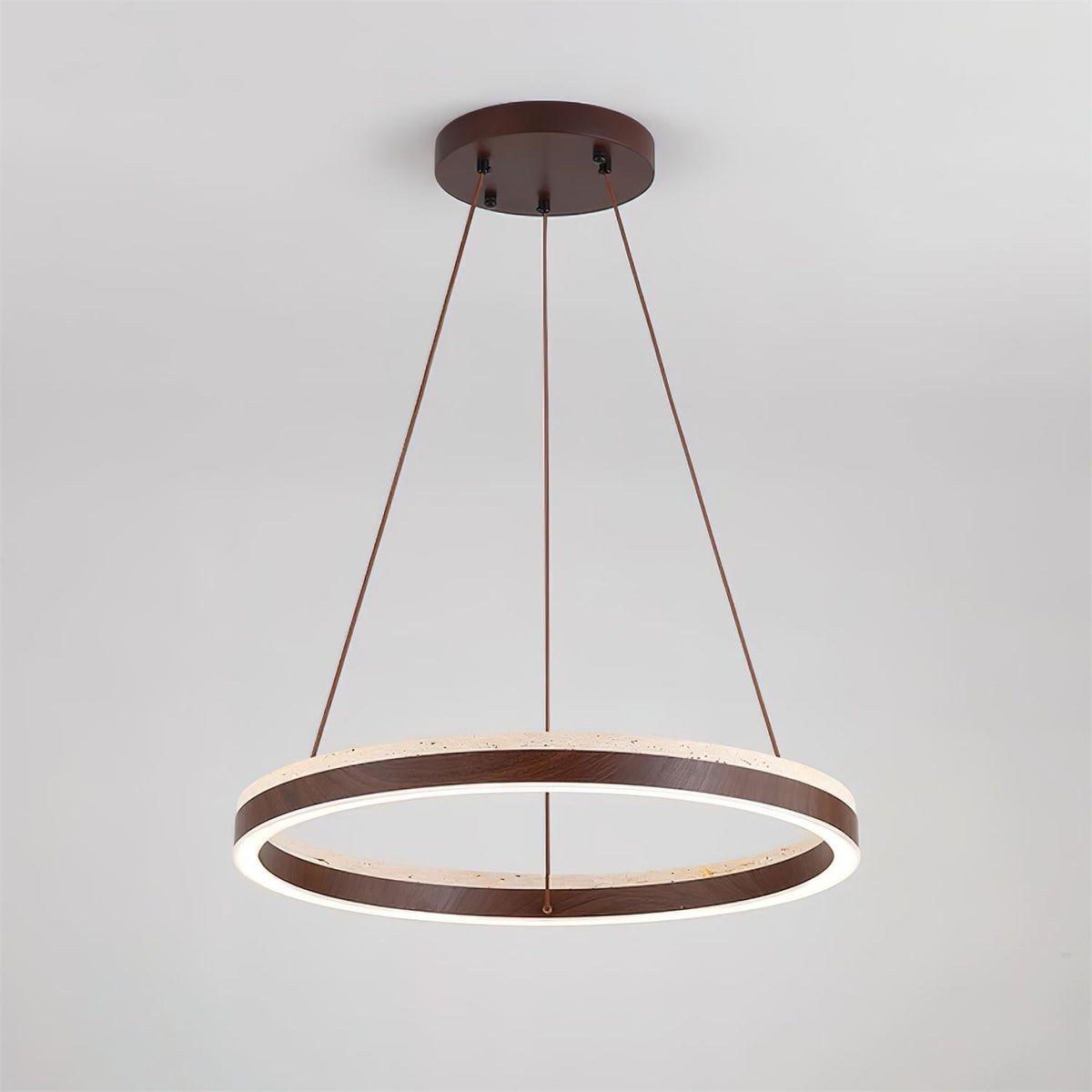 Loren travertin Geometry Ring kroonluchter