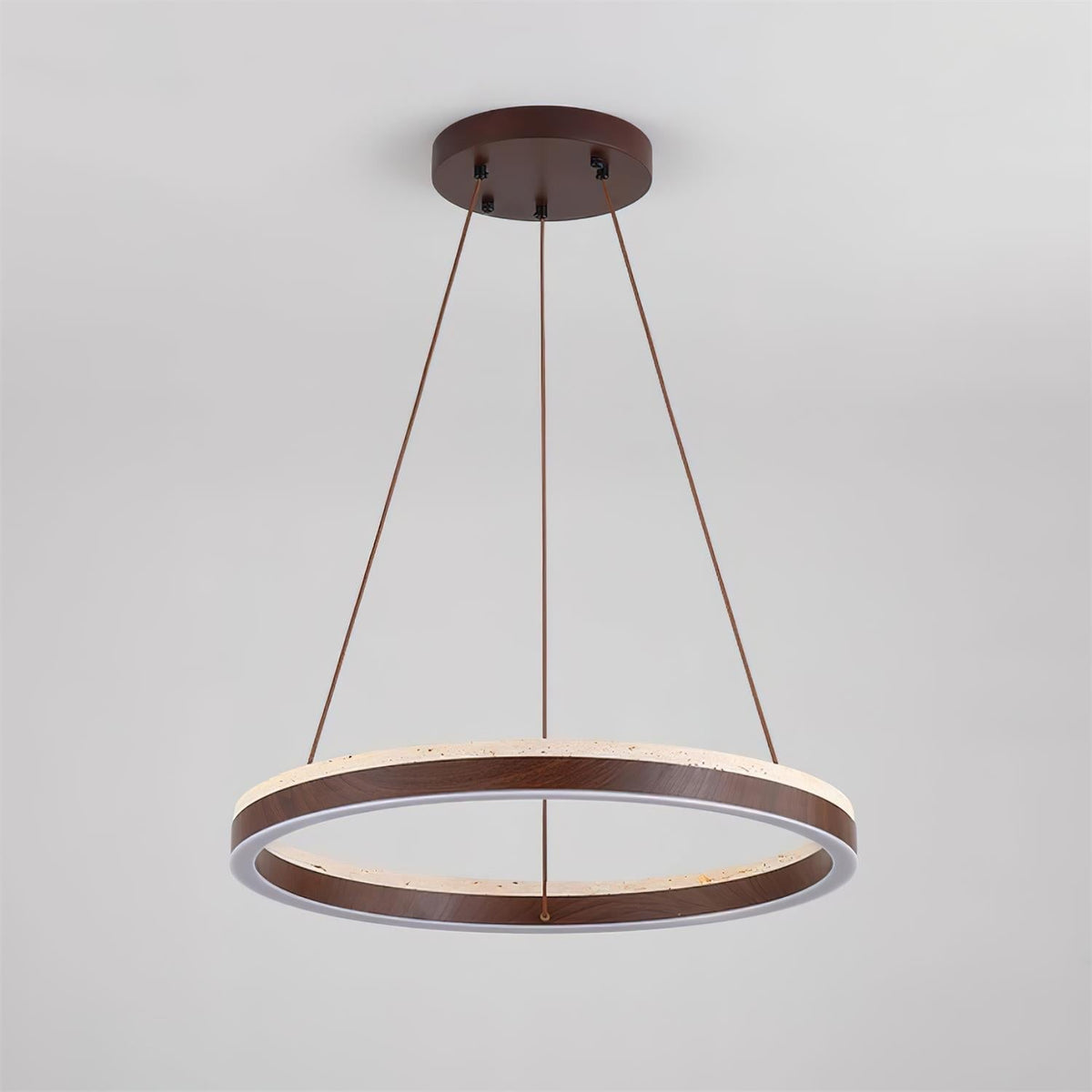 Loren travertin Geometry Ring kroonluchter