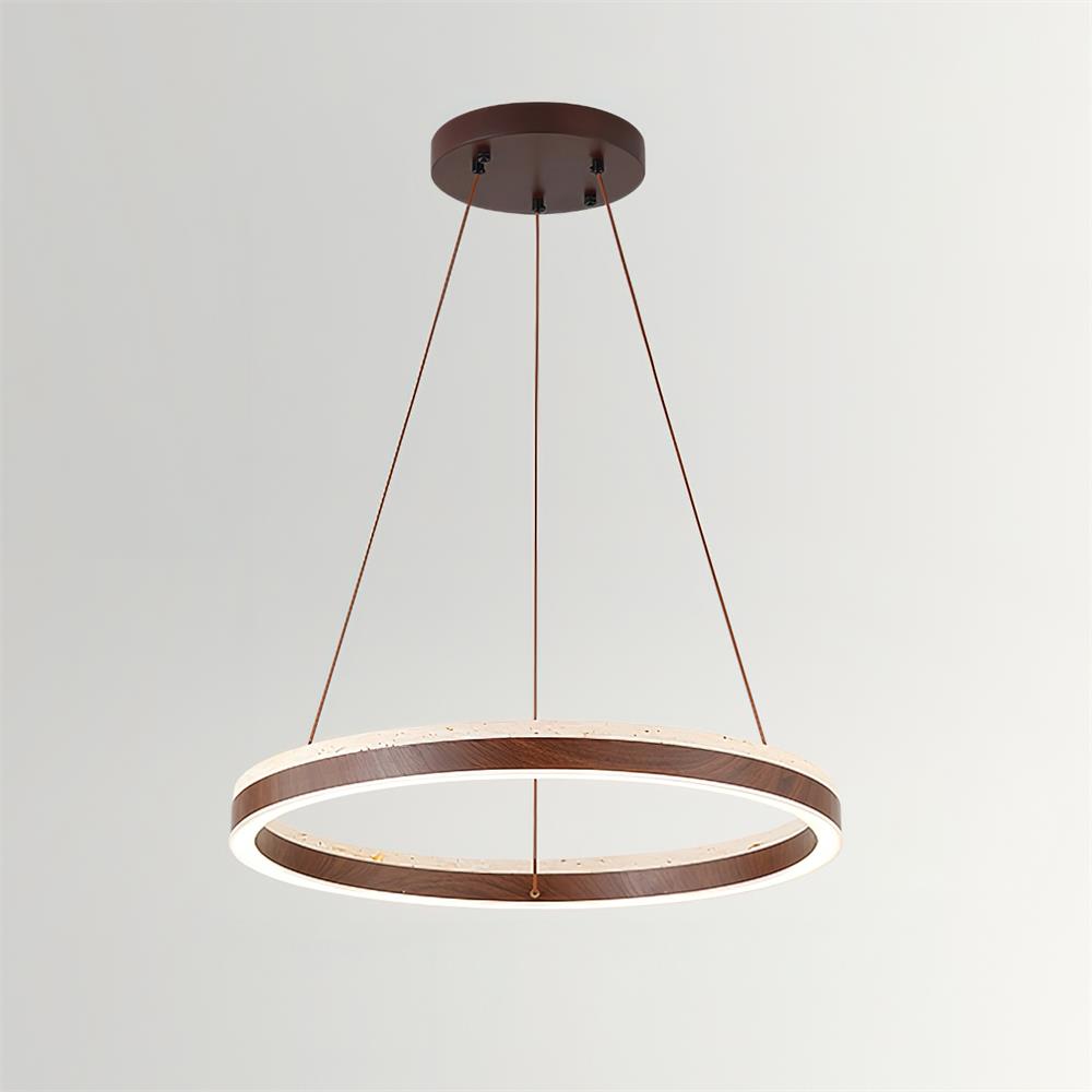 Loren travertin Geometry Ring kroonluchter