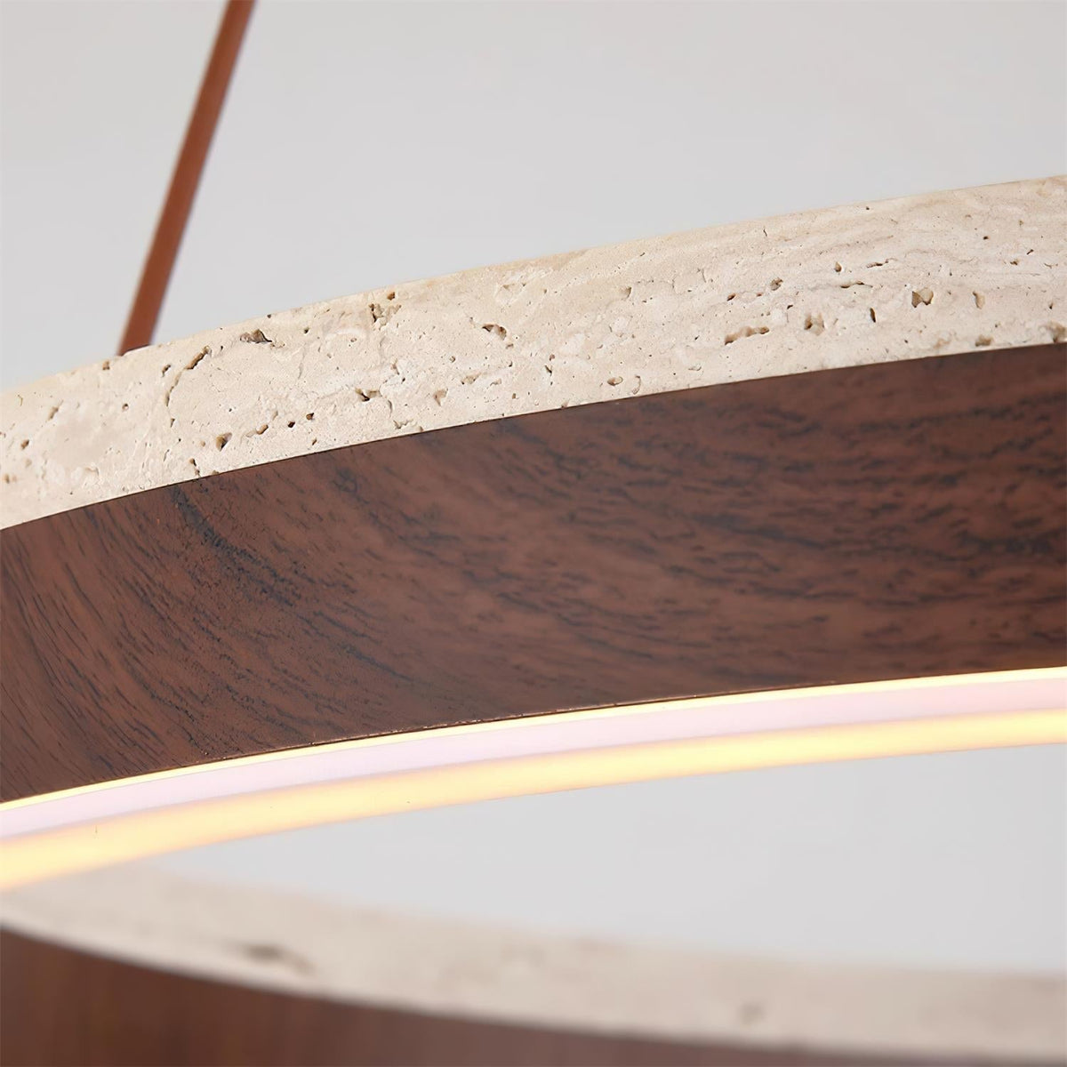 Loren travertin Geometry Ring kroonluchter