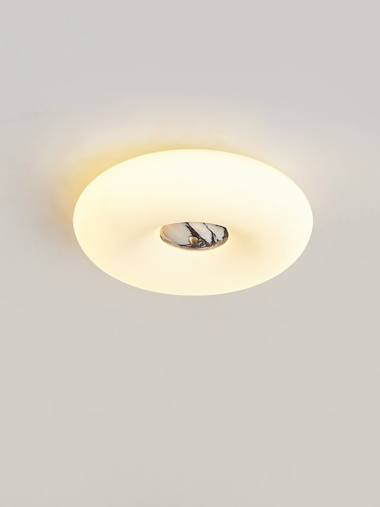 Flen Geel travertin plafondlamp