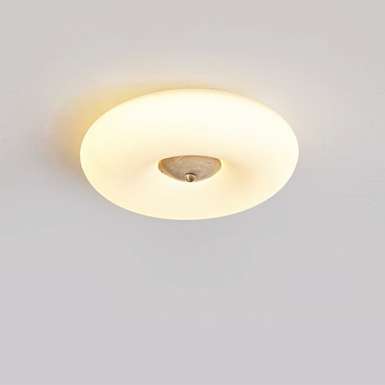 Flen Geel travertin plafondlamp