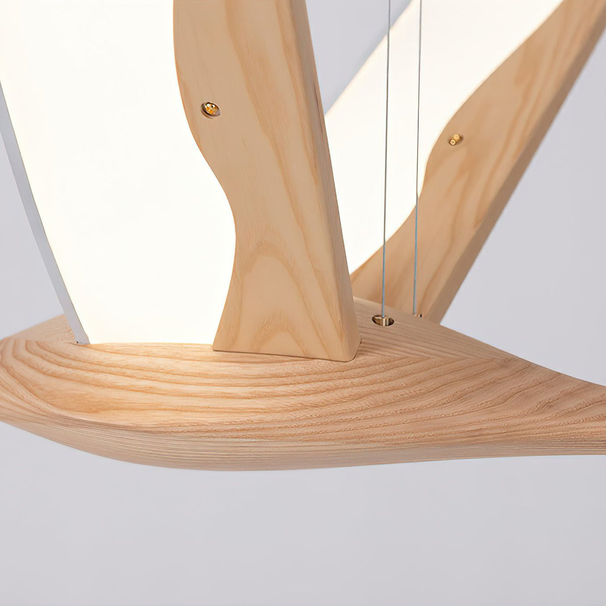 Syloine Moderne hanglamp van walnoothout