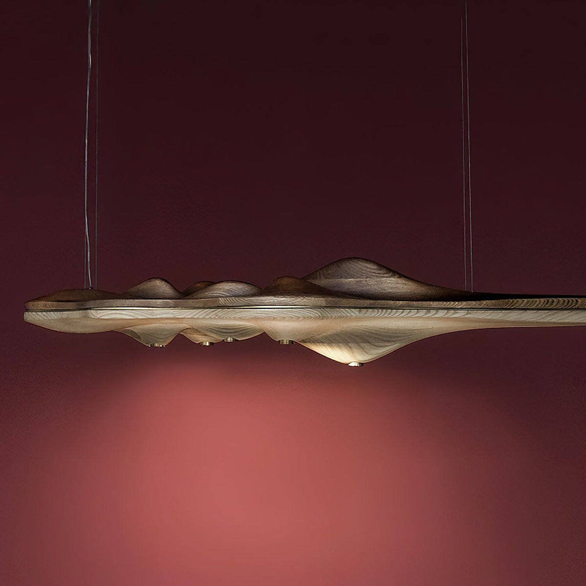 Tolven Premium elegantie Houten hanglamp