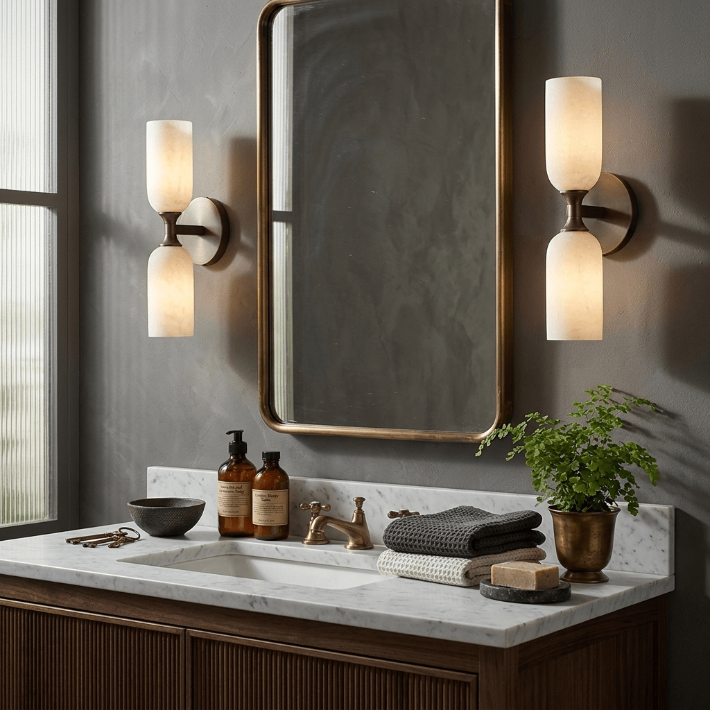 Sabriel Solmira Twin albasten wandlamp