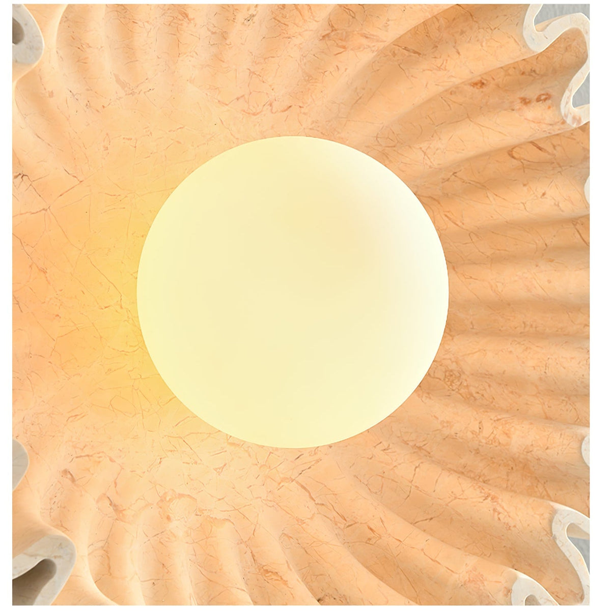 Sunray Rustic glas wandlamp