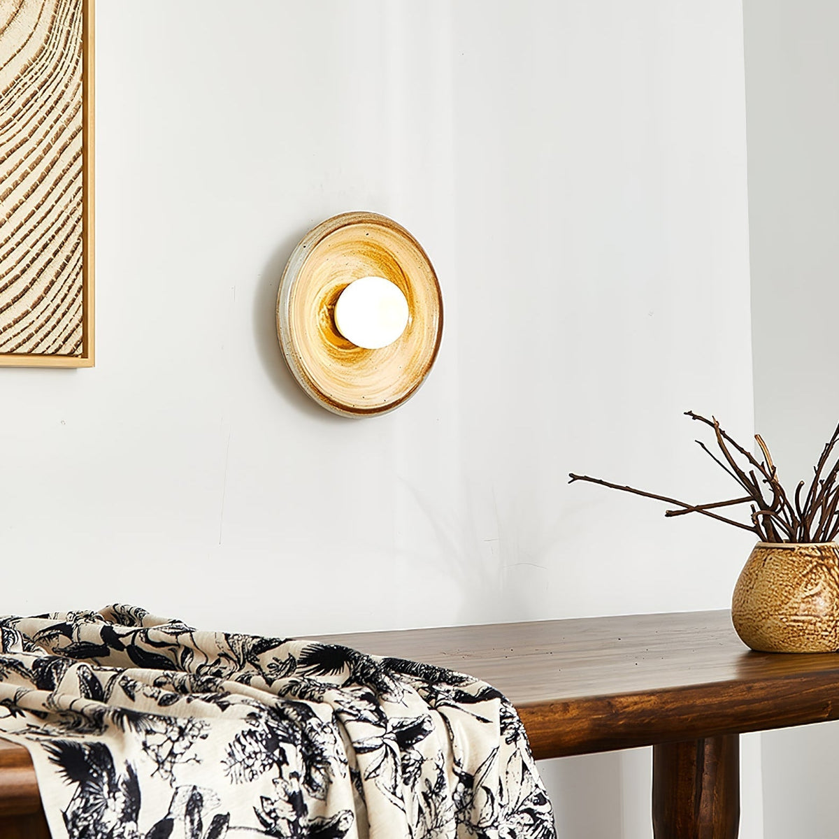 Marisella Rustic Marmeren wandlamp Beige