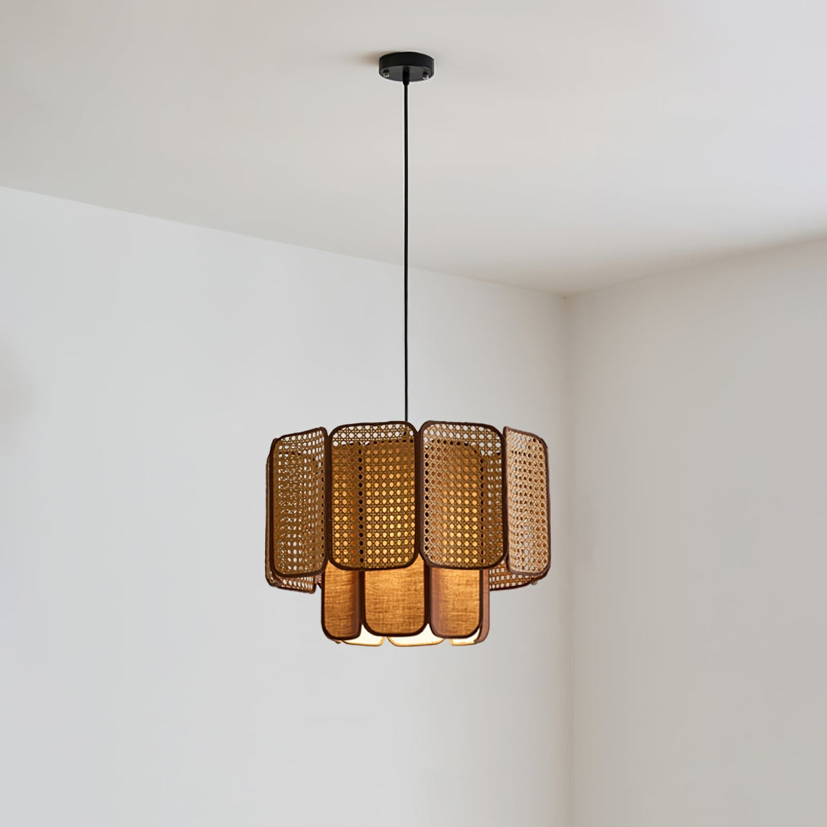Cane Vintage Stof Hanglamp