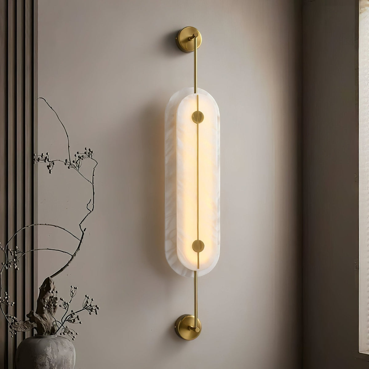 Cudorel Oval Albast Wandlamp