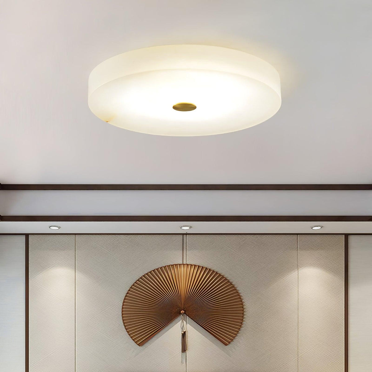 Euno plafondlamp albast