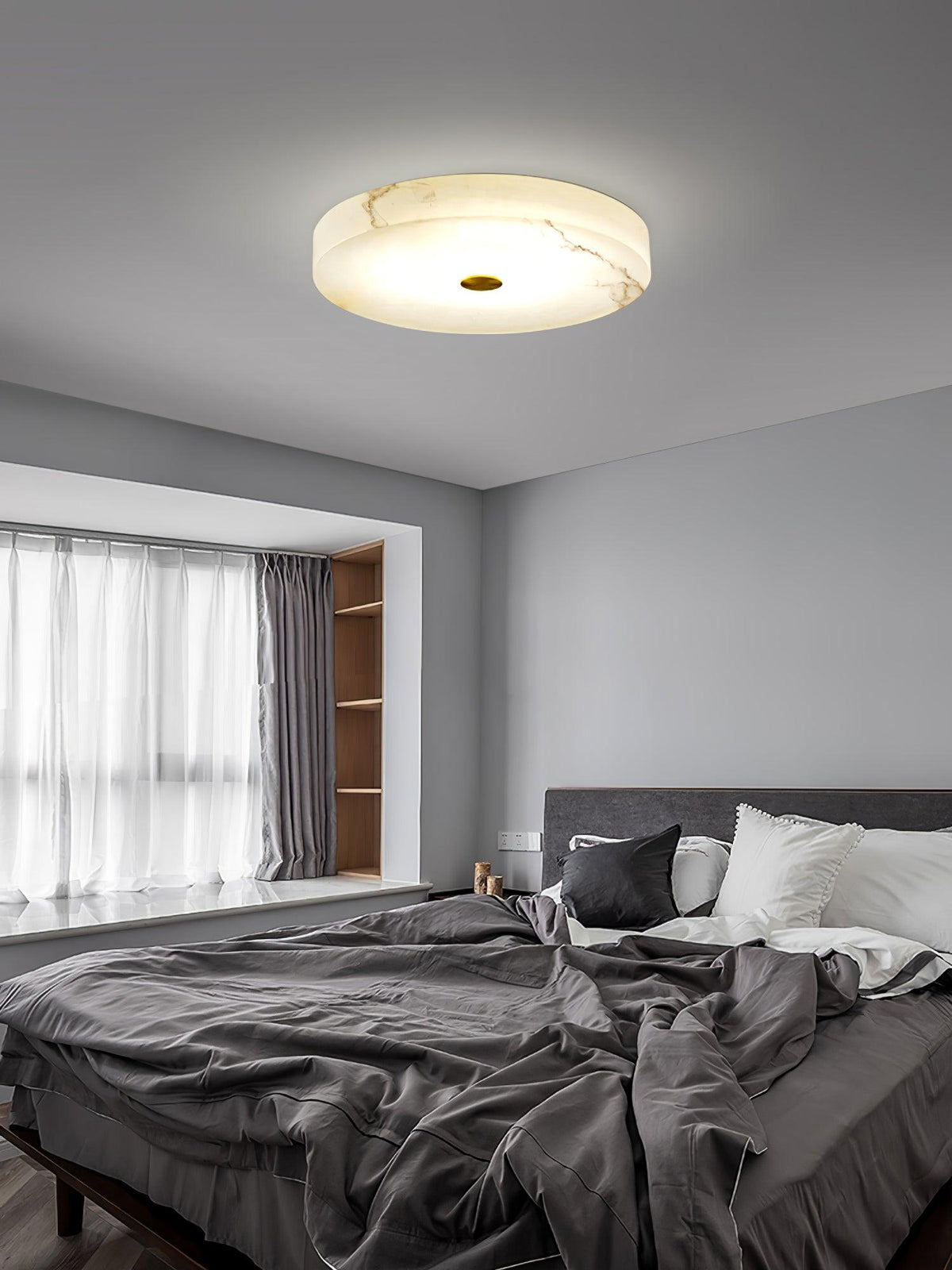 Euno plafondlamp albast