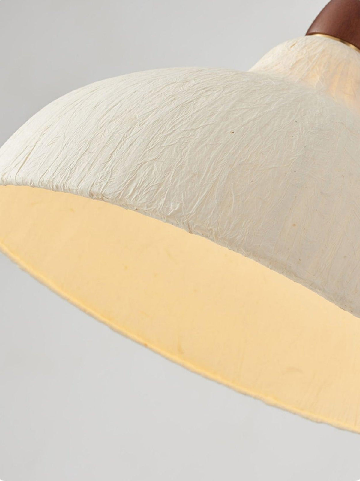 Locan hanglamp van rijstpapier en hout