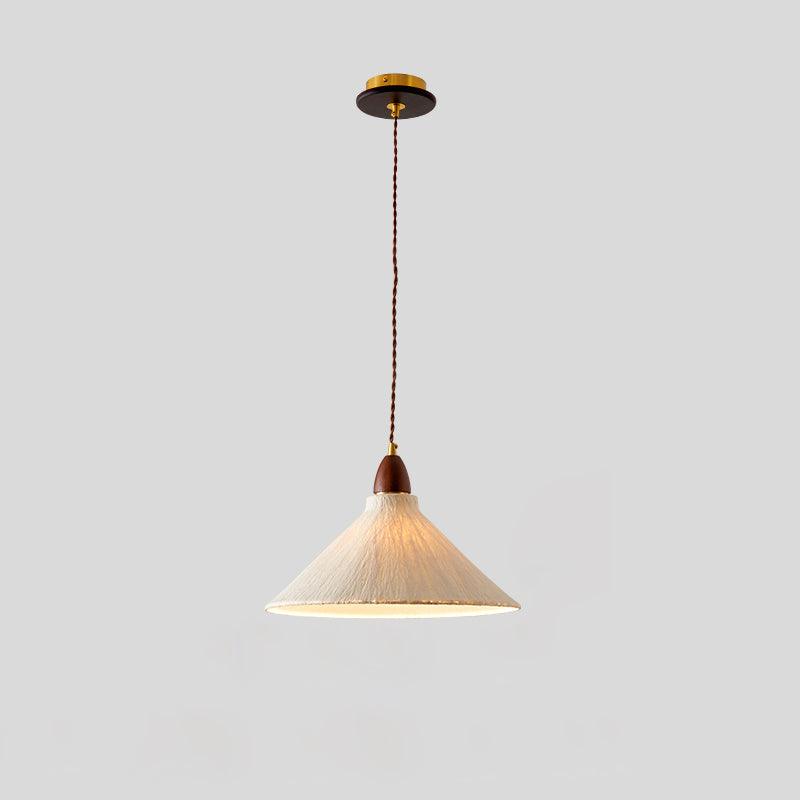 Locan hanglamp van rijstpapier en hout