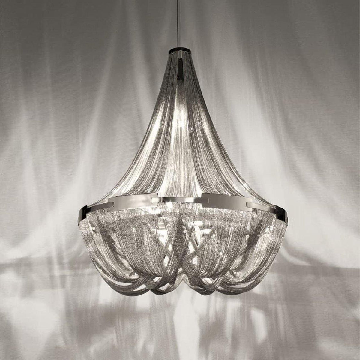 Zylen kroonluchter met aluminium ketting