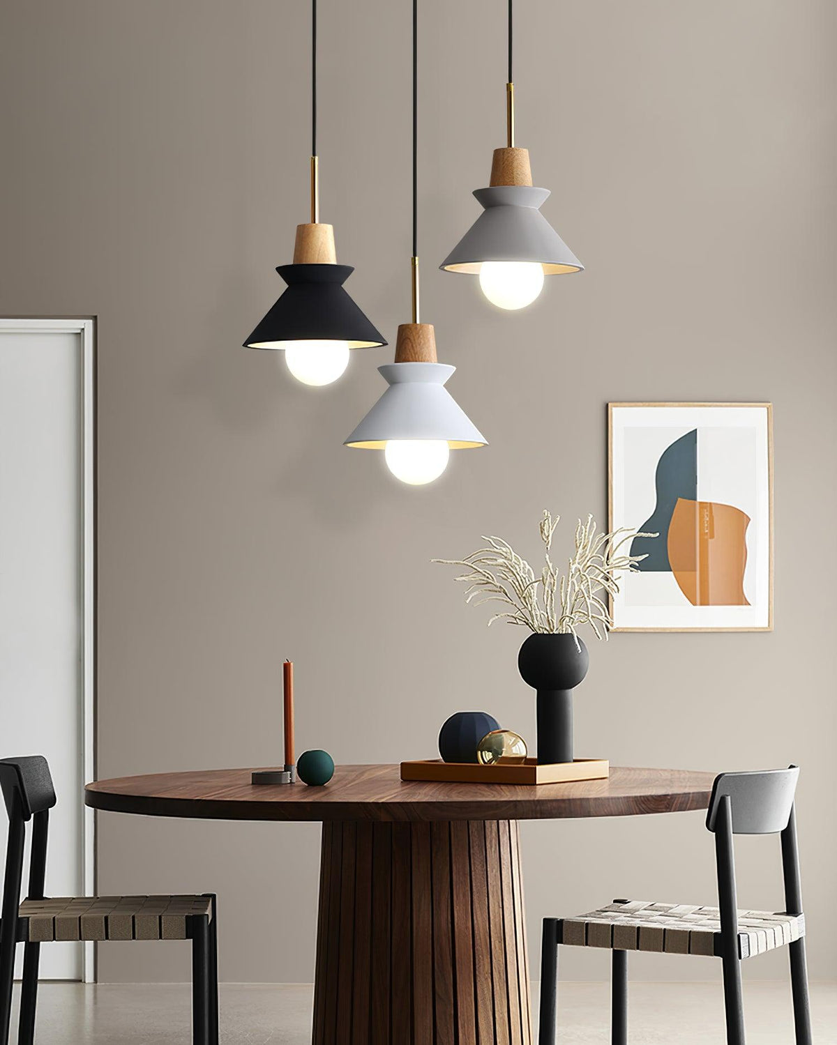 Revelo hanglamp hout Scandinavisch minimalistisch