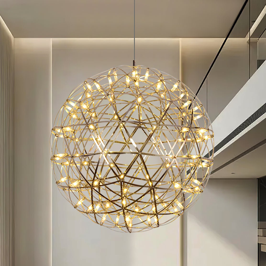 Sylvarin Goud Draad Cluster hanglamp Geometrisch Metaal Woonkamer