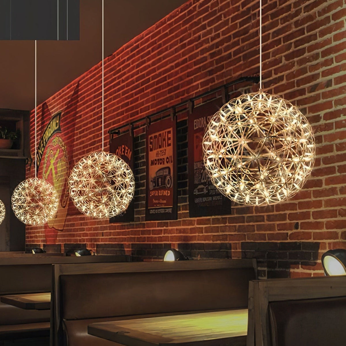 Sylvarin Goud Draad Cluster hanglamp Geometrisch Metaal Woonkamer